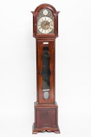Lot 544 - 20TH CENTURY MAHOGANY LONGCASE CLOCK with...
