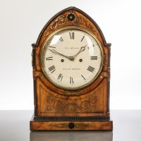 Lot 550 - GEORGE IV BRASS INLAID MAHOGANY BRACKET CLOCK...