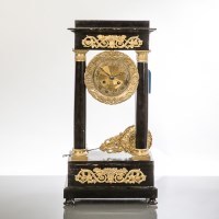 Lot 555 - 19TH CENTURY FRENCH PORTICO CLOCK maker Le Roi,...