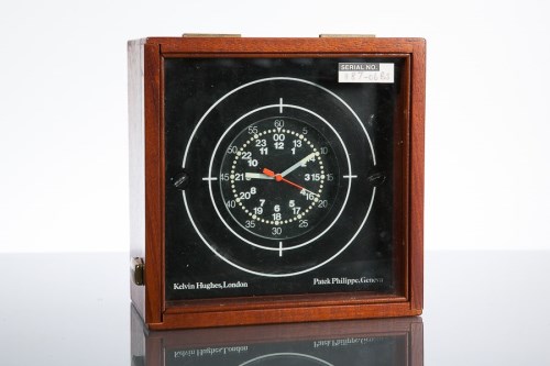 Lot 582 - PATEK PHILIPPE NAUTICAL CHRONOMETER the black...