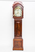 Lot 583 - 19TH CENTURY MAHOGANY LONGCASE CLOCK maker A....