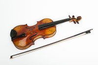 Lot 594 - LATE 19TH CENTURY GERMAN VIOLIN with...