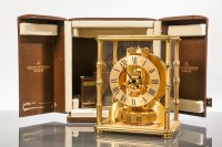 Lot 597 - JAEGER LE COULTRE ATMOS CLOCK in lacquered...
