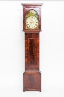 Lot 598 - VICTORIAN MAHOGANY INLAID LONGCASE CLOCK by...