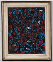 Lot 10 - NEJAD DEVRIM (TURKISH 1923 - 1995), ABSTRACT...