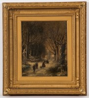 Lot 67 - BRITISH SCHOOL (20TH CENTURY), A SNOWY WINTER...