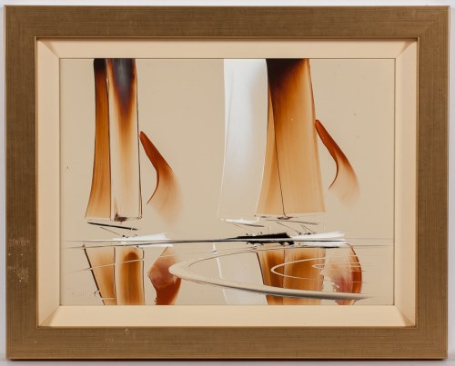 Lot 2170 - * DUNCAN MACGREGOR, SAILING oil on board,...