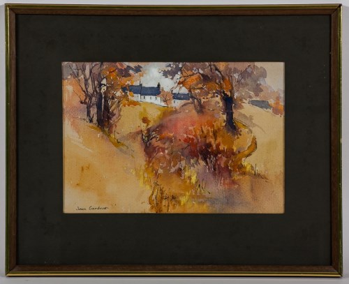 Lot 2211 - * JEAN GARDNER , AUTUMN TREES, MOORLAND...