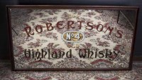 Lot 856 - LARGE WHISKY ADVERTISING MIRROR inscribed 'Try...