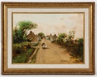 Lot 92 - TOM CAMPBELL (SCOTTISH 1865 - 1943), STROLLING...