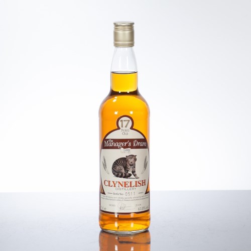 Lot 991 - CLYNELISH 17 YEAR OLD MANAGER'S DRAM 1998...