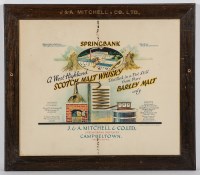 Lot 1247 - FRAMED SPRINGBANK LABEL ARTWORK 24 1/2 '' by...