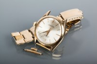 Lot 1597 - GENTLEMAN'S NINE CARAT GOLD ROLEX OYSTER...