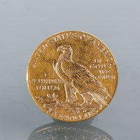 Lot 1503 - UNITED STATES INDIAN HEAD HALF EAGLE FIVE...