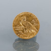 Lot 1504 - UNITED STATES INDIAN HEAD HALF EAGLE TWO AND A...