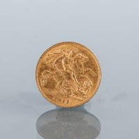 Lot 1512 - GEORGE V HALF SOVEREIGN DATED 1911