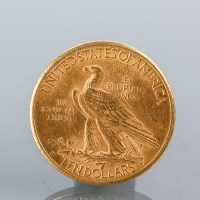 Lot 1528 - UNITED STATES TEN DOLLAR GOLD COIN DATED 1910...