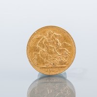 Lot 1552 - EDWARD VII SOVEREIGN DATED 1906