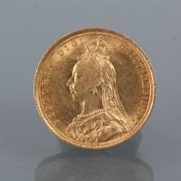 Lot 1559 - VICTORIAN JUBILEE HEAD SOVEREIGN DATED 1889