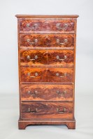 Lot 724 - EARLY 20TH CENTURY MAHOGANY TALLBOY CHEST with...