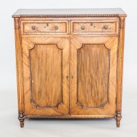 Lot 739 - EARLY 19TH CENTURY MAHOGANY SIDE CABINET two...