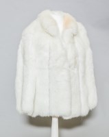 Lot 757 - WHITE ARTIC FOX FUR JACKET interior...