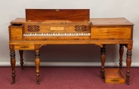 Lot 775 - VICTORIAN MAHOGANY ROSEWOOD BANDED TABLE PIANO...