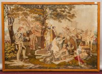 Lot 777 - 19TH CENTURY NEEDLEWORK TAPESTRY WALL HANGING...