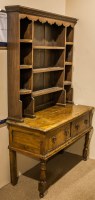 Lot 792 - 19TH CENTURY CONTINENTAL OAK DRESSER with...