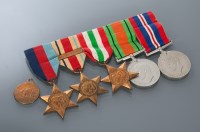 Lot 818 - GROUP OF WORLD WAR II MILITARY MEDALS...