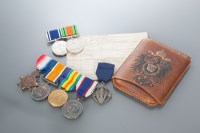 Lot 830 - WORLD WAR I AND II MEDAL GROUPS including a...