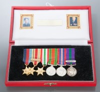 Lot 831 - WORLD WAR II RAF MEDAL MINIATURE GROUP awarded...