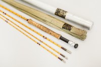 Lot 972 - HARDY PALAKONA THREE PIECE SPLIT CANE FLY ROD...