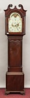 Lot 521 - 19TH CENTURY LONGCASE CLOCK the painted dial...