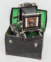 Lot 553 - EARLY 20TH VINTAGE FOLDING PLATE EXPOSURE...