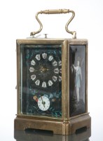 Lot 564 - LATE 19TH CENTURY REPEATING BRASS CARRIAGE...