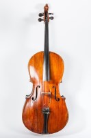 Lot 566 - EARLY 20TH CENTURY CELLO with rosewood pegs,...