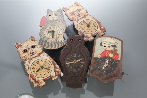 Lot 579 - COLLECTION OF FIVE WEIGHT DRIVEN MOVING EYE...