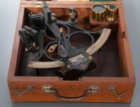 Lot 588 - HEZZANITH SEXTANT no. L620, the accompanying...