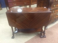 Lot 970 - MAHOGANY DROP LEAF TEA TABLE OF WILLIAM & MARY...