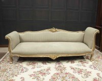 Lot 972 - 19TH CENTURY-STYLE FRENCH SETTEE together with...