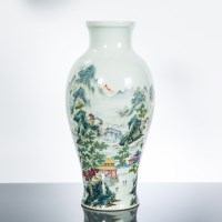 Lot 318 - 20TH CENTURY CHINESE VASE of baluster form,...