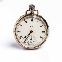 Lot 717 - GENTLEMAN'S NINE CARAT GOLD OPEN FACE SMITHS...