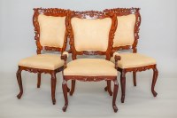 Lot 408 - CHINESE DINING TABLE AND EIGHT CHAIRS the...