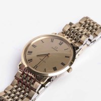 Lot 730 - GENTLEMAN'S GOLD PLATED OMEGA DE VILLE...