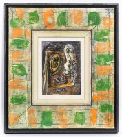 Lot 1895 - * JOHN BYRNE RSA, STUMPED mixed media on...