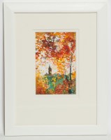 Lot 1903 - BRYAN EVANS, EVENING LIGHT THROUGH LEAVES...