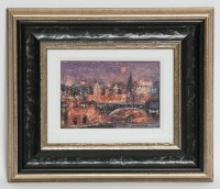 Lot 1907 - * NAEL HANNA, LILAC NIGHT oil on canvas,...
