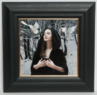 Lot 1908 - GERARD BURNS, WINTER'S DREAM oil on canvas,...