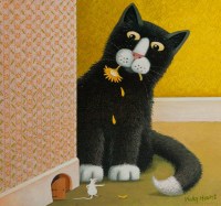 Lot 1909 - VICKY MOUNT, A WEE CRUSH oil on deep profile...